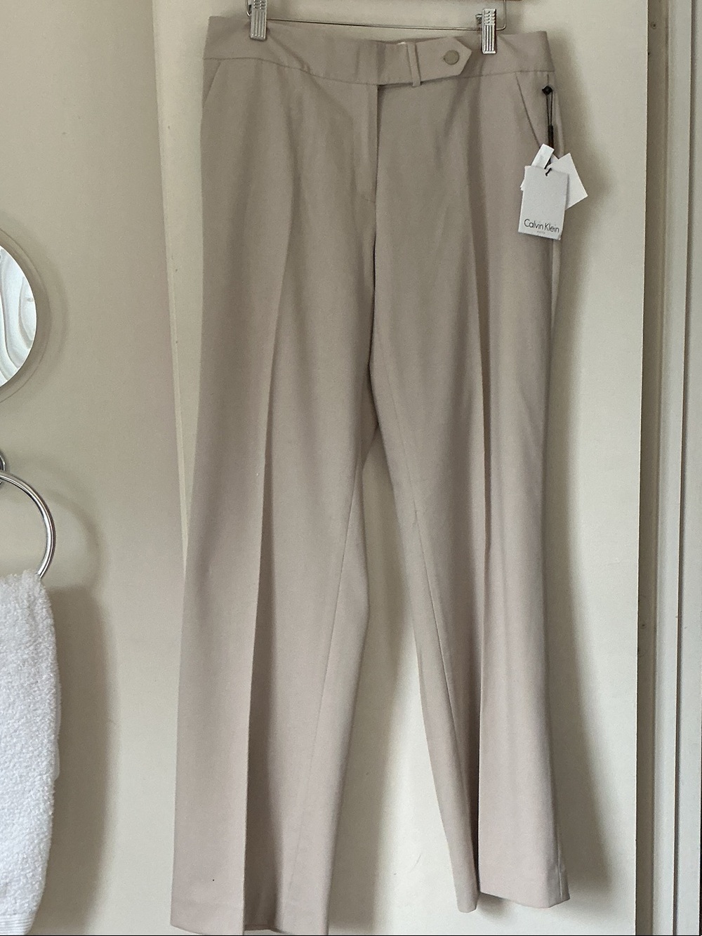 Calvin Klein Women’s Beige Dress Pants